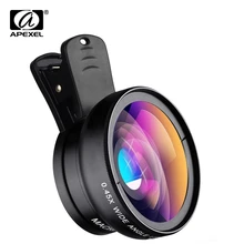 APEXEL 2 in 1 HD Kamera Objektiv 0,45 x Super Weitwinkel & 12,5 x Makro Mobil Objektiv telefon objektiv für iPhone 11 Xiaomi Samsung