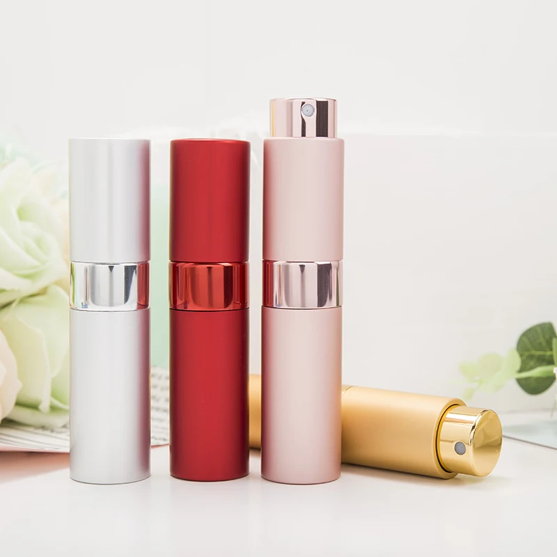 5-20ML metal aluminum Portable Refillable Perfume Bottle Cosmetic Container Empty Spray Atomizer Travel Sub-Bottle liner glass