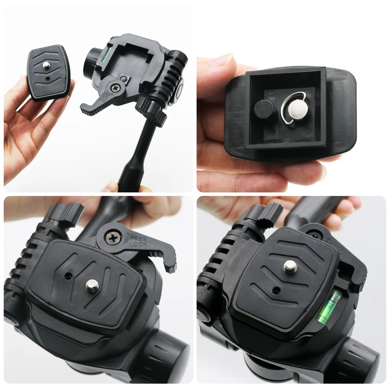 Verstellbarer Stativkopf, tragbarer Laser-Nivellierhalter mit 1/4-Zoll-Schraube für präzise Messungen und Ausrichtung – Detail 4