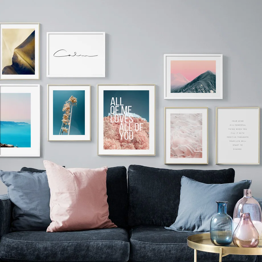 

Mountain Desert Forest Tree Quotes Nordic Canvas Posters And Prints Wall Art Print Canvas Painting Wall Pictures For Living Room