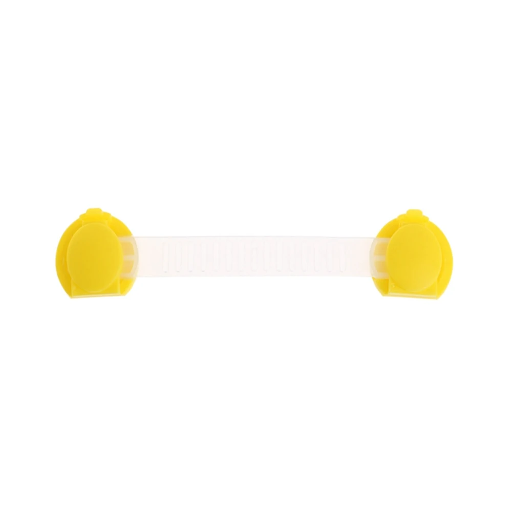 5PCS 15cm yellow 5 шт., замок для шкафа, ремень, замок для детей, детская безопасность, детский гардероб, защита от детей, легко использовать - Цвет: 5PCS 15cm yellow