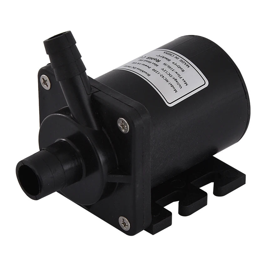 New Arrival NC42-1250 Mini DC Water Pump Direct Current Brushless Submersible 12V 14.4W 1.2A 5M 516L / H | Обустройство дома