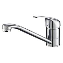 QUEEXU Kitchen Faucets Single Hole Tap For Kitchen Rotating Handle Cold And Hot Water And Bathroom Basin Chrome QU21