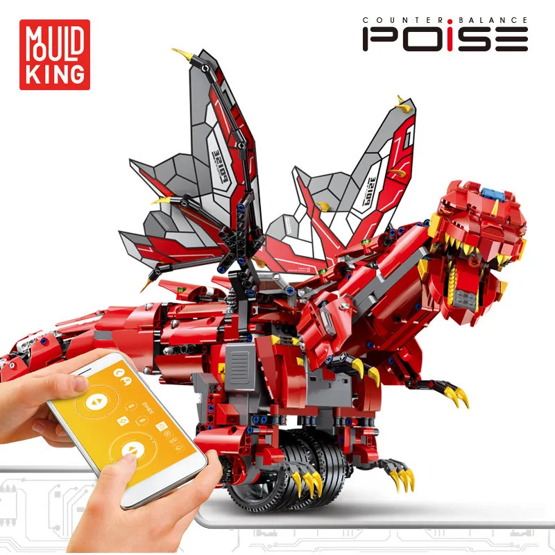 

Mould King Building Blocks RC Hold both Hands Intelligent Balance Programming Dinosaur Blocks Educational Toy for Kid