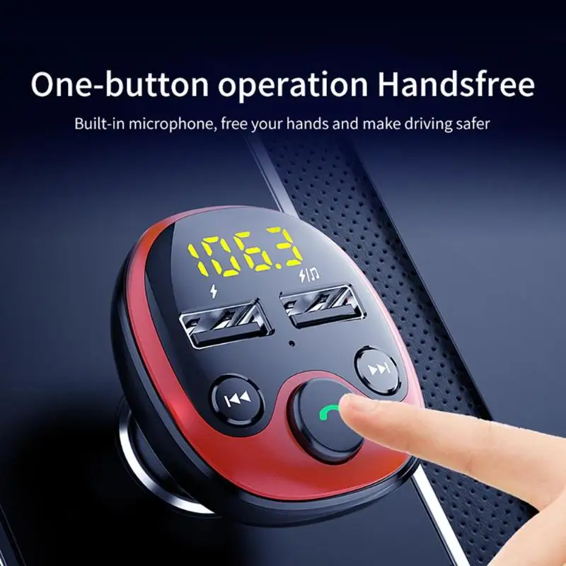 BT21-B автомобильный Bluetooth fm-передатчик беспроводной модулятор громкой связи без потерь MP3 плеер 3.1A двойной USB быстрое зарядное устройство