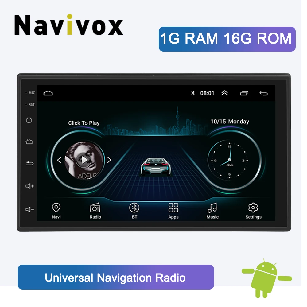 Navivox " 2Din 8,1 автомобильный dvd-плеер для Nissan Volkswagen Toyota Honda KIA HYUNDAI Lada Renault Mazda универсальный автомобильный радиоприемник gps