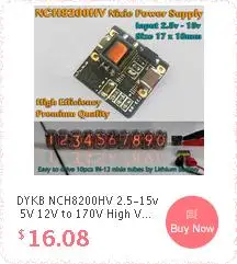 DYKB 1-бит интегрированный часы свечение трубки для IN14 в-14 часы свечение трубки DS3231 nixie часы Встроенный модуль-ускоритель