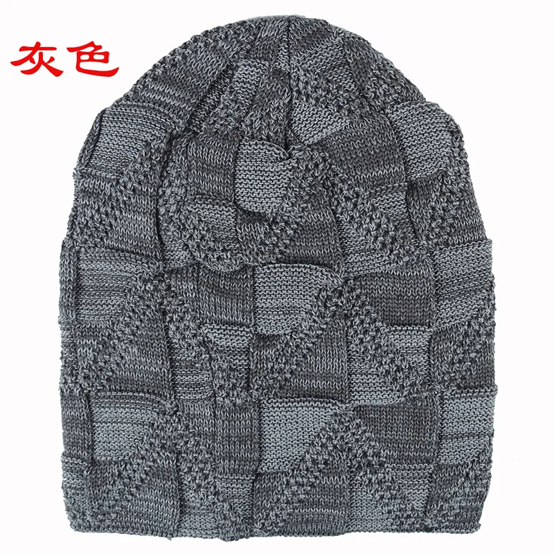 Стильные зимние шапки Skullies Beanies, Мужская Толстая теплая шапка, толстая мужская шапка, мужские зимние шапки, вязаные шапки mujer invierno