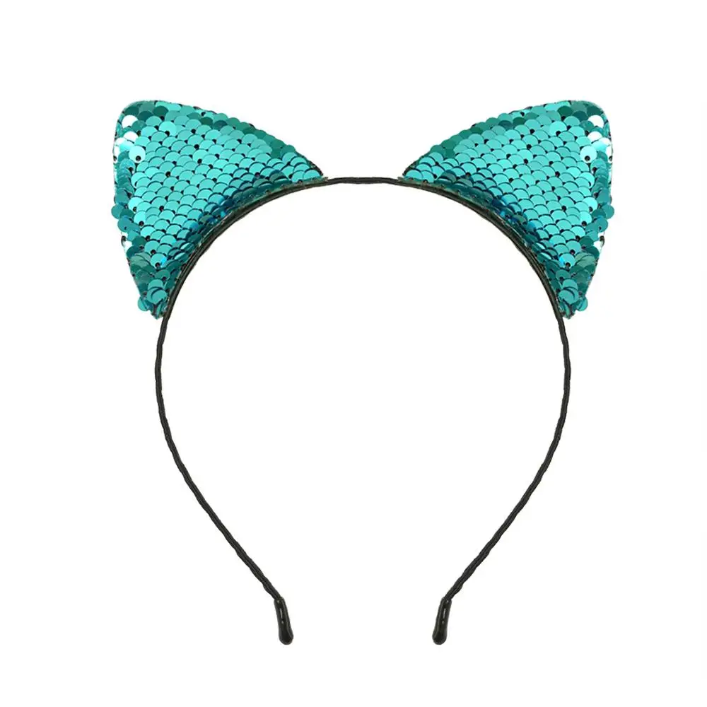 headband 4 Милая цепочка для девочек с блестками и кошачьими ушками, ювелирная повязка для волос, праздничный ободок, детский обруч с блестками для девочек, аксессуары для волос, 1 шт., 1 ord - Цвет: headband 4