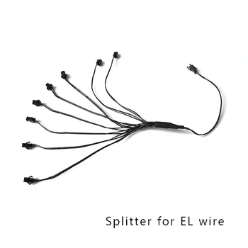 

1PCS EL Wire Connectors (One Male Connector with Several Female Connectors) for 1pc EL driver connect Many el wires