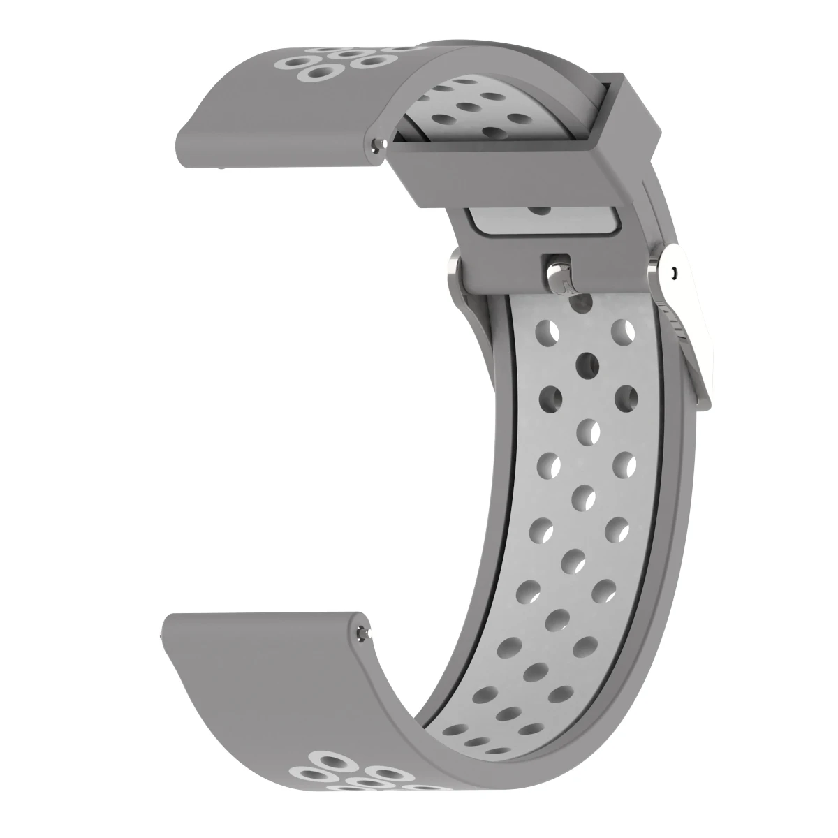 22 мм спортивный силиконовый ремешок для Xiaomi Huami Amazfit PACE Stratos 2 2S Смарт-часы сменный ремешок умные часы - Цвет: Gray white