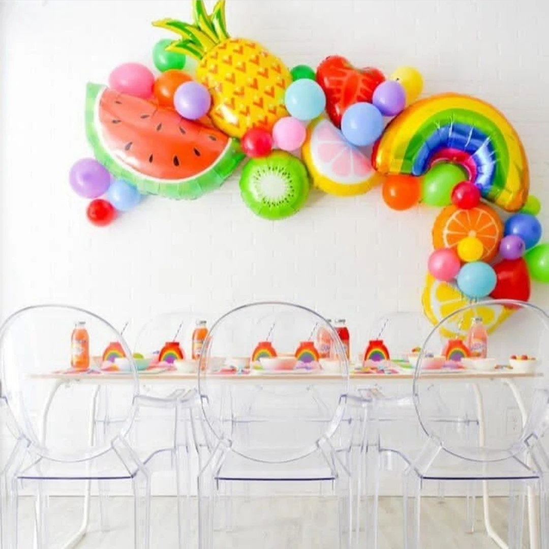 

8pcs Large Foil Balloons Fruit Helium Ballons Happy Birthday Party Decorations Kids Baby Shower Globos Party Supplies Kid Toys