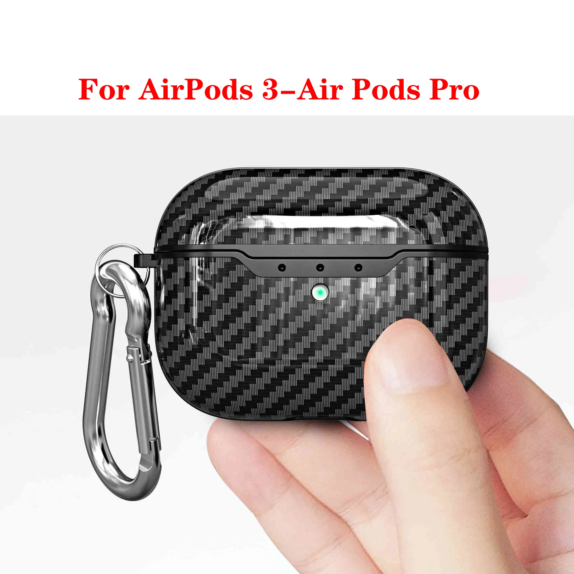 Чехол для AirPods Pro Air Pods 3 роскошный силиконовый защитный чехол из углеродного