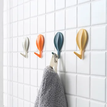 

8 Pcs Hot Air Balloon Wall Hook ABS Self-adhesive Key Hanger Home Hooks Multifunction Bathroom Kitchen Accessories