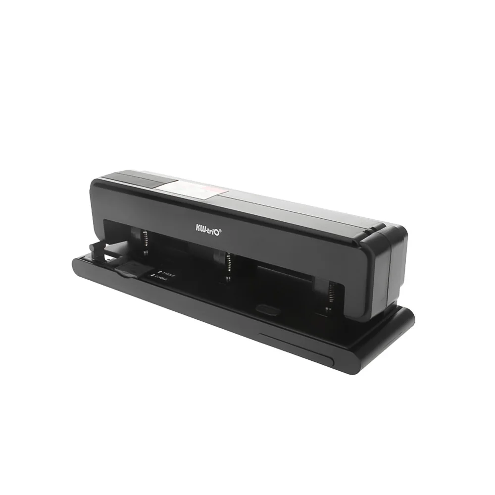 

Desktop Heavy Duty Hole Puncher with Adjustable 2-3 Holes Padded Handle 40-Sheet Capacity Chip Drawer
