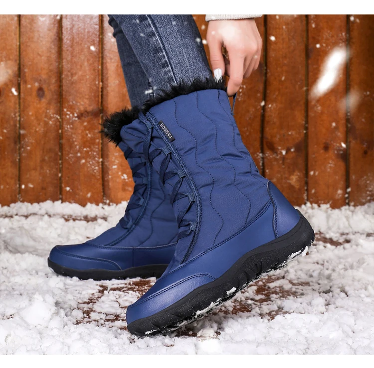 Winter Keep Warm Women Snow Boots Fashion Waterproof Women Shoes Comfortable Trend Hot Sale High Top Women Cotton Shoes