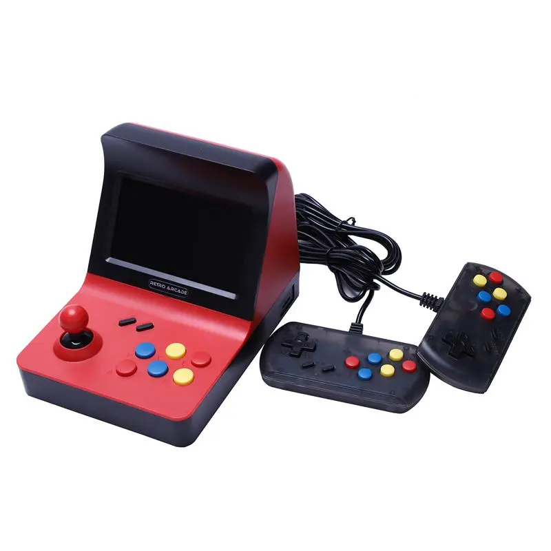 Powkiddy A8 Ретро аркадная консоль игровая машина встроенный 3000 классические игры геймпад управление AV Out 4,3 дюймовый экран