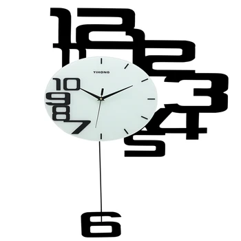 

Nordic Clock Wall Clock Living Room Fashion Swing Home Mute Personality Simple Modern Wall Charts Porch Creative Clock