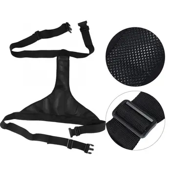 

Back Support Black Breathable Adjustable Wheelchair Seat Belt Cushion Safety Harness Straps for Elderly Therapy