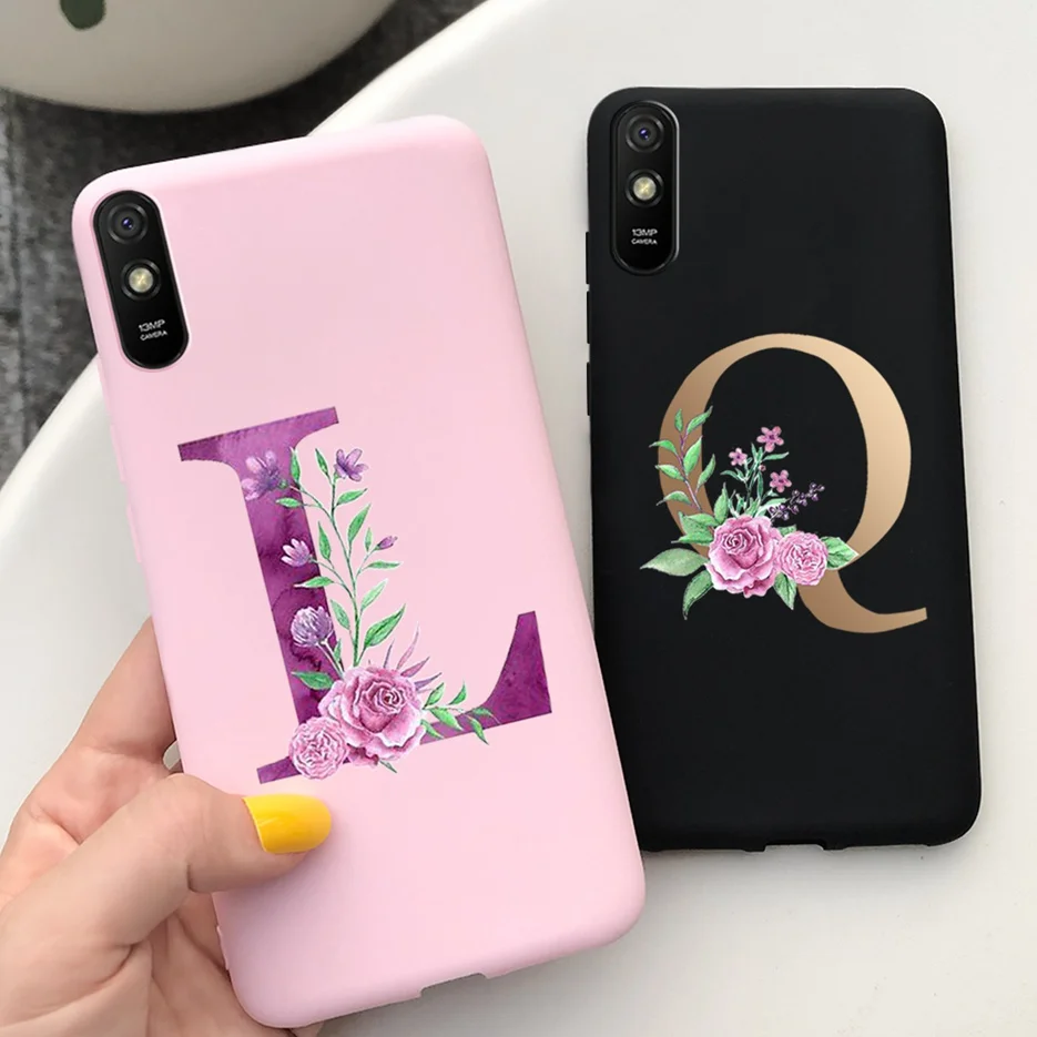 Cute Letters Silicone Soft TPU Phone Case - Durable Back Protector Shell