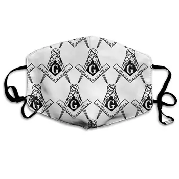 

Face Mask Comfy & Funny Fashion Dust-Proof Masks, Masonic Protective & Warm Windproof Mouth Mask for Women Man Kids Ski