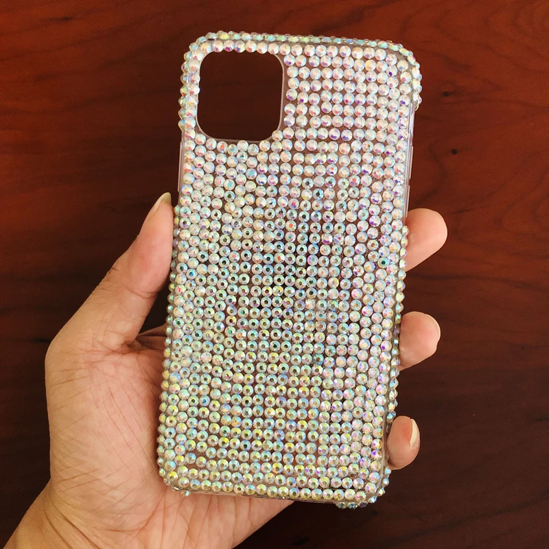 Многоцветный Модный Цветной Алмазный Роскошный Стразы чехол для iPhone 5S 6 6S 7 8 Plus X XS XR 11 Pro XS Max чехол Блестящий женский чехол - Цвет: Многоцветный