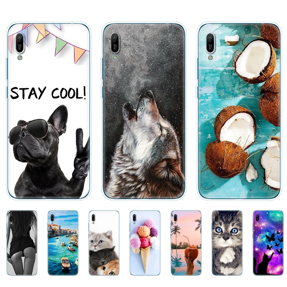 Per Huawei Y6 2019 Custodia Huawei Y6 2019 Silicone Tpu Cover Morbida Per Huawei Y6 2019 Mrd-Lx1 Mrd-Lx1F Y 6 Pro Y6Prime