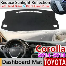 Для Toyota Corolla E170 E160 2014 2015 2016 2017 2018 Противоскользящий коврик на приборную панель солнцезащитный коврик для панели автомобильные аксессуары