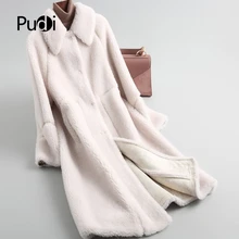 Зимнее женское пальто из 30% натуральной шерсти, меховое пальто на пуговицах, теплая куртка с карманами, длинные пальто для девочек, короткая женская куртка, пальто SY11