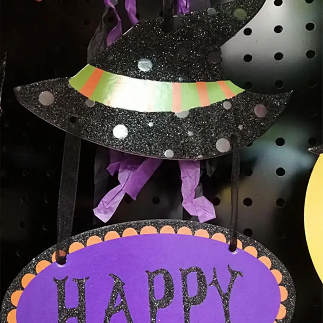 Paper Decorative Props Hanging Decoration For Halloween 1, 2, 3, 4, 5, 6 Party As Picture 1 x Tricky Pendant