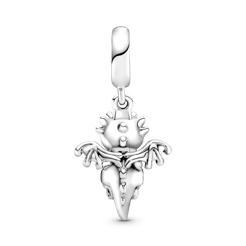 2 шт./лот серебряный милый магический Талисман Дракон Подвеска подходит Pandora талисманы браслет ожерелья для женщин модные ювелирные изделия аксессуары