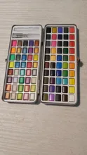 SeamiArt-Juego de acuarela con purpurina, 72/90 colores, suministros de pintura de arte