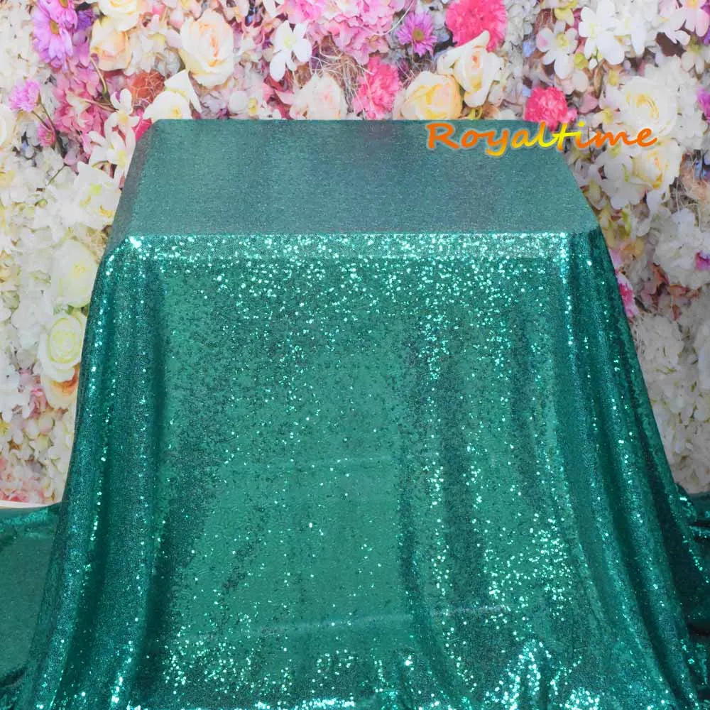 Christmas Green Фиолетовая скатерть 90x132in блестящая круглая прямоугольная вышитая скатерть с блестками для свадебной вечеринки Рождественская Decoration-RT102 - Цвет: Christmas Green