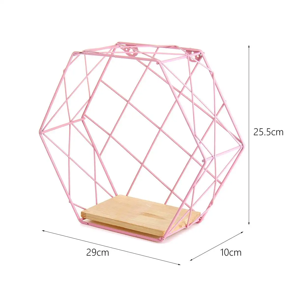 Скандинавский стиль Железный шестигранный держатель для полки хранилища полка домашний Настенный декор геометрические фигуры ремесло дисплей декоративные полки