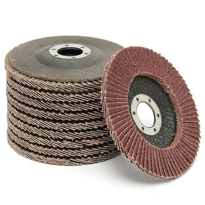 

10PCS Angle Grinder Wheels Zirconium Oxide 115mm Flap Sanding Discs Bore 60 Grit 22mm Hole Size Abrasive Tools