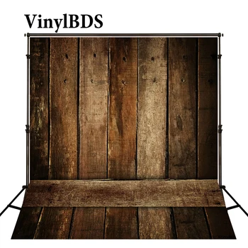 

VinylBDS Photography Backdrops Old Wooden Fence Wall Wood Brick Wall Backgrounds For Photo Studio Ntzc-067