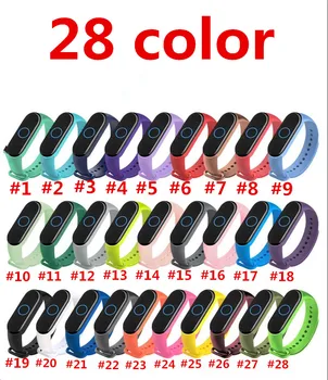 

For Xiaomi Mi Band 5 Strap Silicone Wristband Bracelet Replacement for Xiomi Band 5 Mi band5 mi band5 Wrist Color TPU Strap