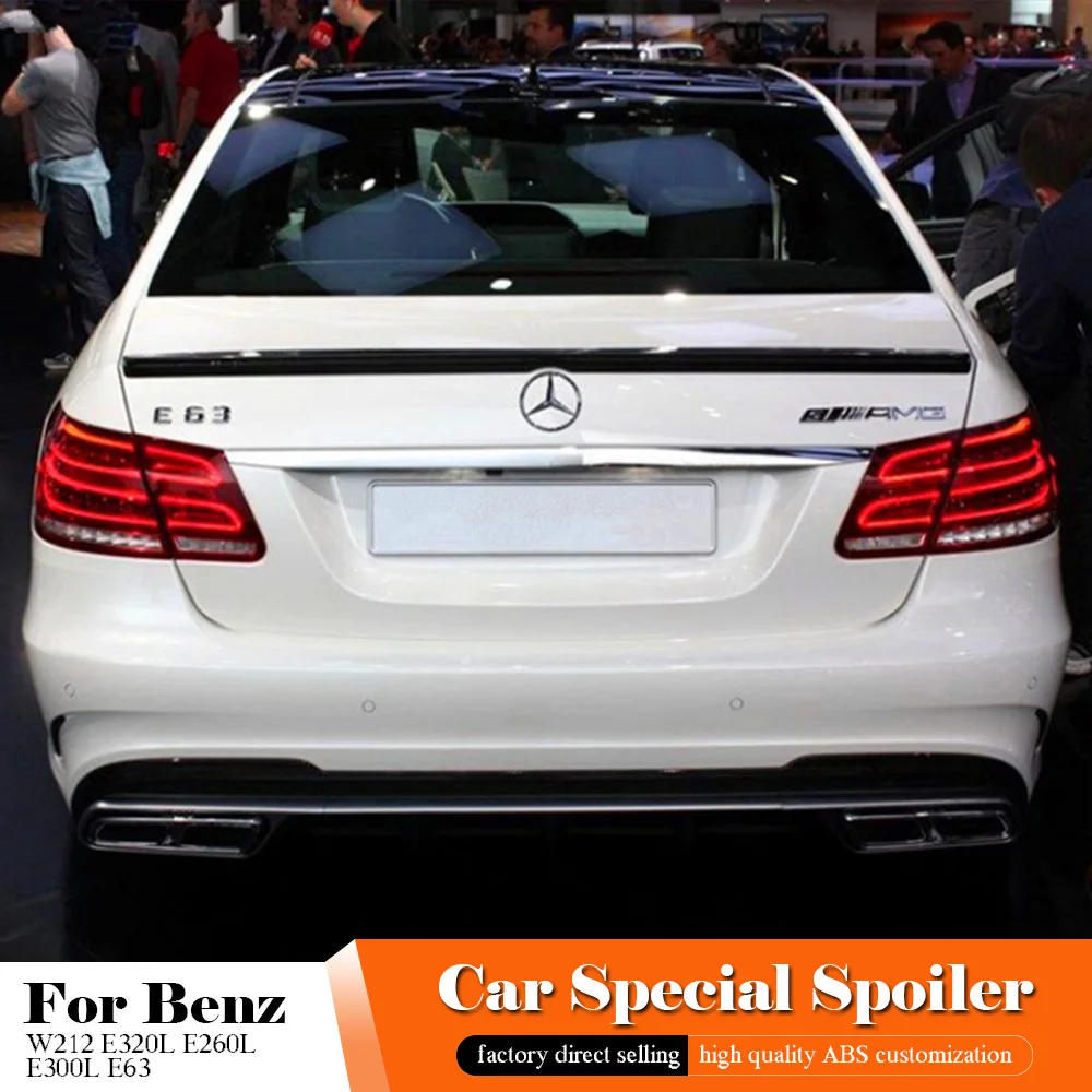 Спойлер из углеродного волокна для Benz W212 E320L E260L E300L E63 с 2008 по 2015 АБС-пластик заднее