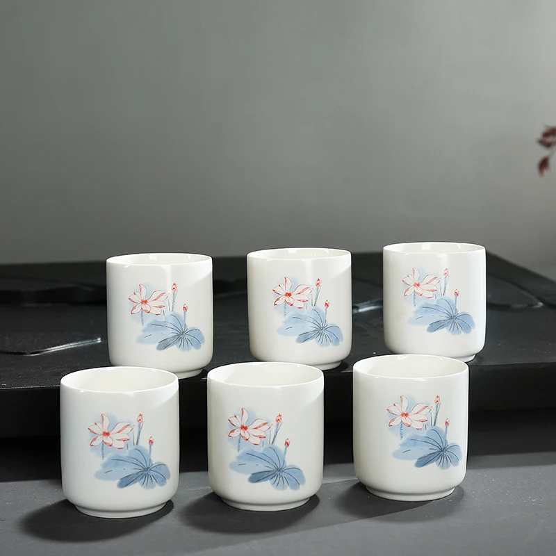 120ML JIA-GUI Луо Цзиндэчжэнь ручная роспись чайная чашка Tazas De Ceramica Creativas чашки чайный набор кунг-фу I053 - Цвет: 120ML