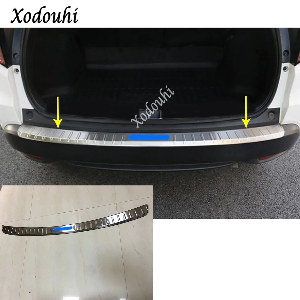 

Car Stick Outside Rear Bumper Trim Stainless Steel Scuff Sill Trunk Pedal For Honda HRV HR-V Vezel 2014 2015 2016 2017 2018
