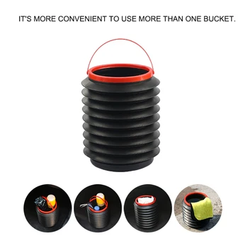 

4L Magic bucket folding telescopic trash bin storage bucket car built-in tube car multi-function magic cylinder Accessories