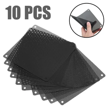 

10Pcs/lot Computer Dust Filter Mesh PVC PC Case Fan Cooler Dust Filter Case Dustproof Cover Chassis Cuttable Dust Cover