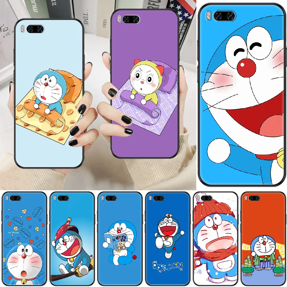 Милый синий чехол Doraemon для телефона Xiaomi Mi Max Note 3 A2 A3 8 9 9T 10 Lite Pro Ультрачерный 3D