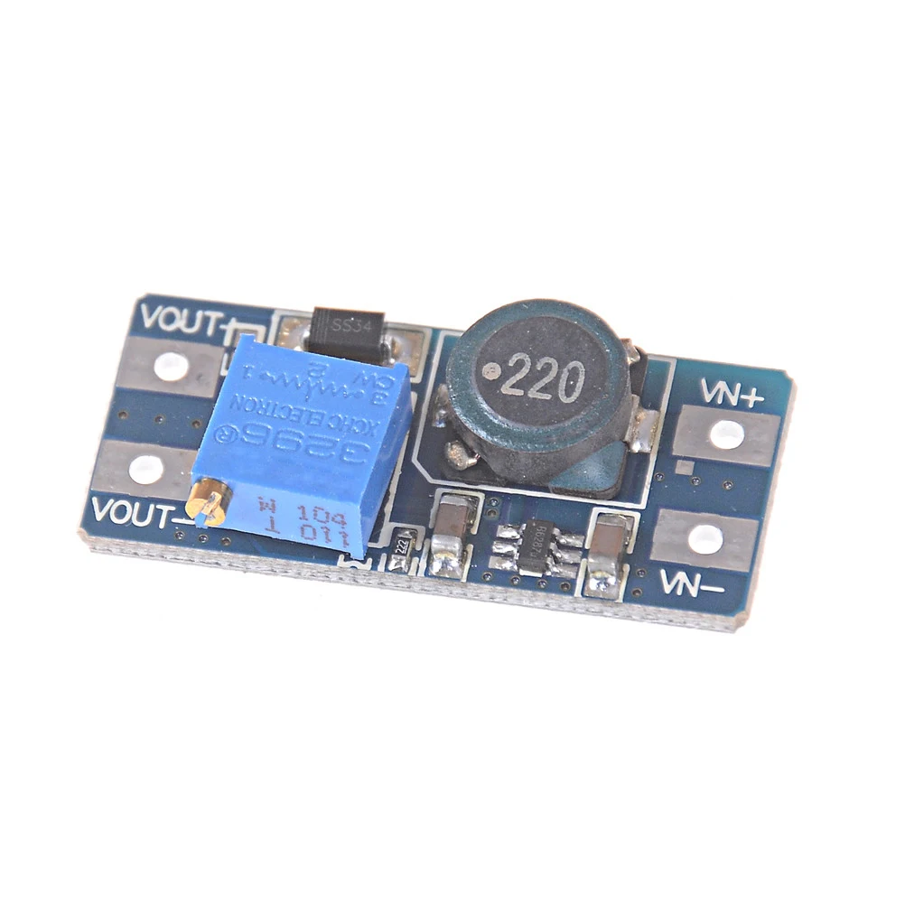 1 шт. MT3608 DC-DC Boost модуль 2A регулируемый Повышающий Модуль повышающий преобразователь постоянного тока с Питание модуль 2 V-24 V 5V 9V 12V 28V