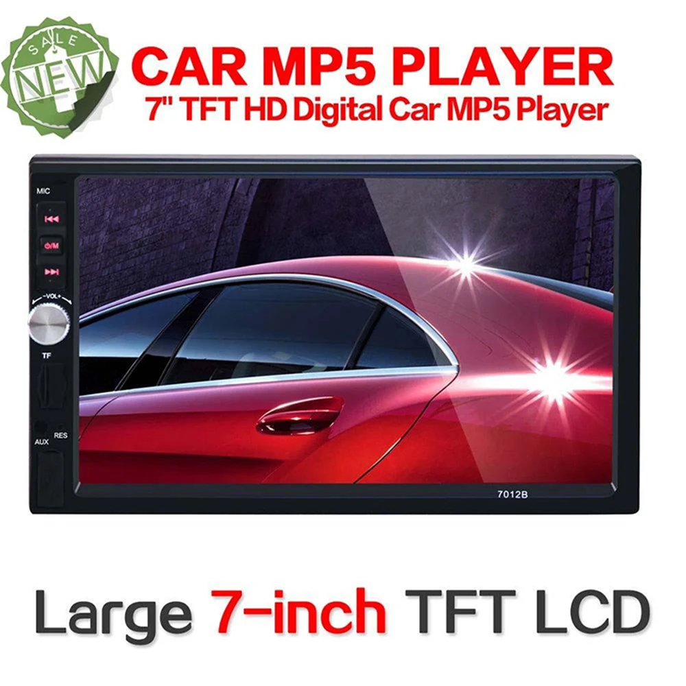 7012B сенсорный экран автомобильный видеоплеер автомобильный DVD 7 дюймов Bluetooth FM радио автомобильный MP5 плеер 4*45 Вт