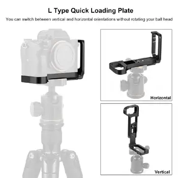 

Aluminum Alloy Quick Released L-shaped Vertical Plate for Sony A7M3 DSLR SLR Cameras Base Tripods Bracket