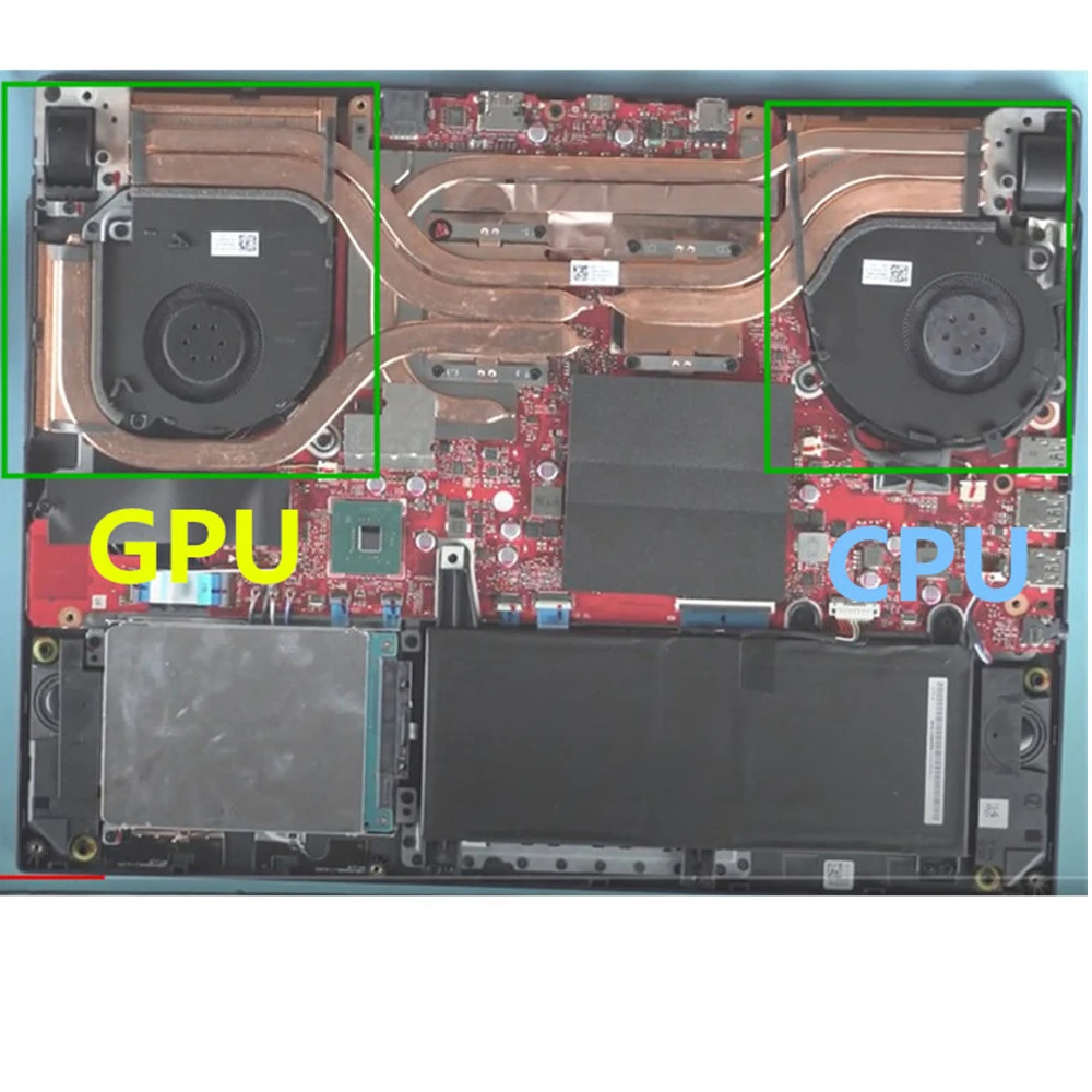 Cooler para Placa de Vídeo Ventilador com Cooler de 12v e 5v para Asus Rog Strix Gl731g Gl731gw Gl731gl Gl731gu10 Gl731gt Ventiladores e resfriadores - Imagem 6
