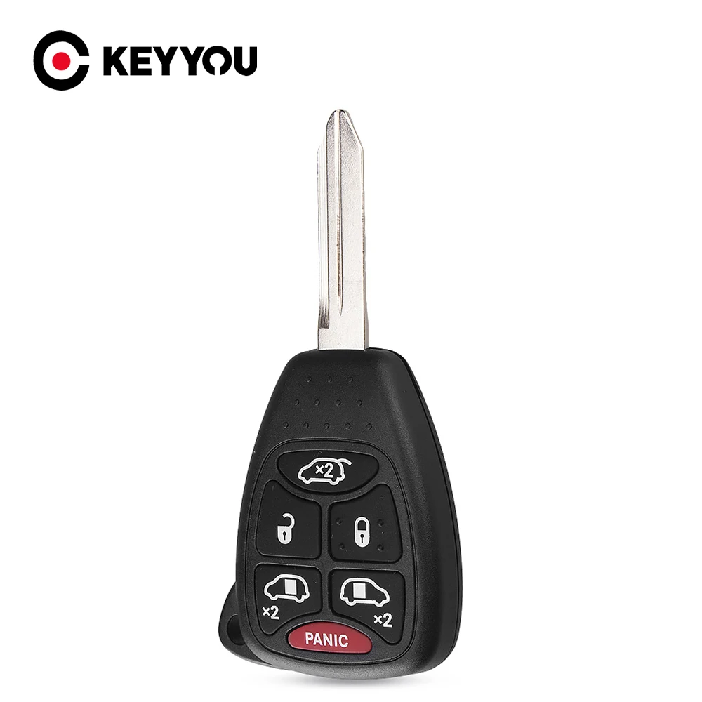 Брелок KEYYOU 6 кнопок чехол для автомобильного ключа брелок кармашек Chrysler 300 300C Dodge