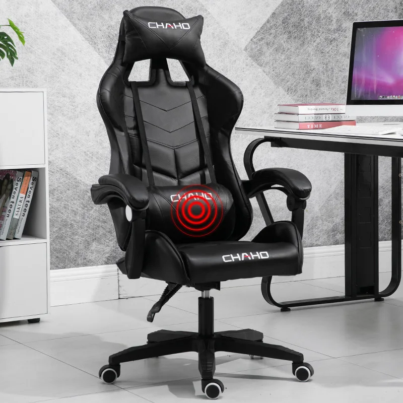 Style A Black Е-спортивное игровое кресло, семейное офисное компьютерное кресло, вращающееся кресло с подъемником, домашнее офисное кресло, подъемное кресло, современное простое - Цвет: Style A Black