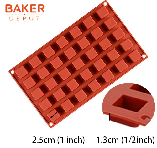 CDY-436 BAKER DEPOT 35 силиконовая форма с кубиками для конфет шоколадный мини овальный бисквит Gummy плесень кубик льда лоток торт инструмент для украшения DIY Вечерние - Цвет: CDY-436